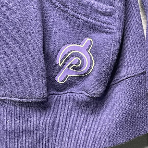 Peloton Ultimate Fleece Full Zip Sweatshirt Hoodie Women XL Spellout Logo - Picture 2 of 7